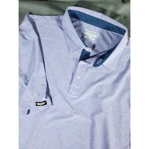 Straight Downs Performance Mens Polo 2xl Purple Course Logo On Sleeve Stretch